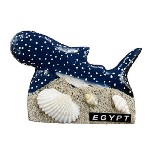 Red Sea Whale Shark with Seashells Fridge Magnet